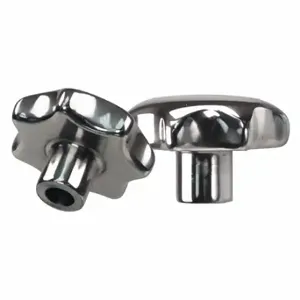 GRAINGER 65016M8 Hand Knob, Star, Stainless Steel, M8 Thread Size, Unthreaded Reamed Hole | CQ2JHB 410N16