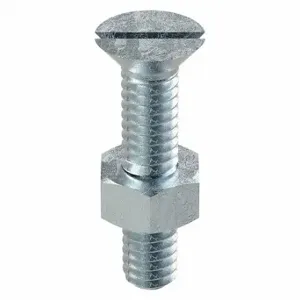 GRAINGER 658173-PG Stove Bolt, 1/4 Inch Size-20 Thread Size, 1 1/4 Inch Length, Steel, Zinc Plated | CQ6XWA 2XJ68