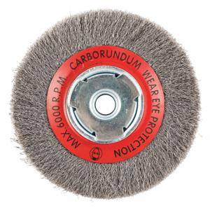 GRAINGER 66252838535 Wire Wheel Brush, 6 Inch Brush Dia, 5/8 Inch Arbor Hole, 0.009 Inch Wire Dia | CQ7YZE 443M68