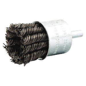 GRAINGER 66252838592 Knotted Wire End Brush, 1-1/8 Brush Dia., Carbon Steel | AX3LZP 443M19