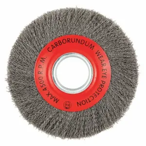 GRAINGER 66252838602 Wire Wheel Brush, 8 Inch Brush Dia, 2 Inch Arbor Hole, 0.014 Inch Wire Dia, Arbor Hole | CQ7YZT 443N83