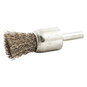 GRAINGER 66252838607 Wire End Brush, Crimped, 1/4 Shank, 3/4 Brush Size | AX3MCP 443N68