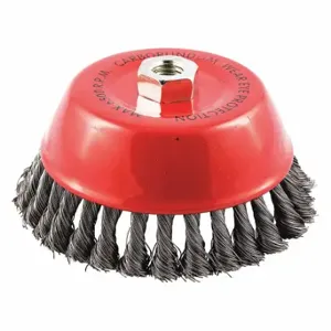 GRAINGER 66252838789 Cup Brush, 6 Inch Brush Dia, 5/8 Inch -11 Arbor Hole Size, No Shank Abrasive Shank Size | CP9BNU 443N91