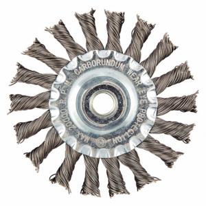 GRAINGER 66252838794 Wire Wheel Brush, 4 Inch Brush Dia, 3/8 Inch Size-24 Arbor Hole, 0.02 Inch Wire Dia | CQ7YYX 443N78