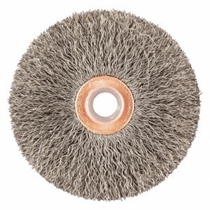 GRAINGER 66252838798 Wire Wheel Brush, 3 Inch Brush Dia, 1/2 Inch Arbor Hole, 0.014 Inch Wire Dia | CQ7YYN 443M70