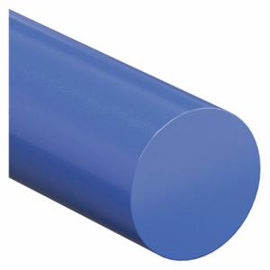 GRAINGER 66544104 Plastic Rod, 5 Ft Plastic Length, Blue, Opaque, 12000 Psi Tensile Strength | CQ3AFJ 482U86