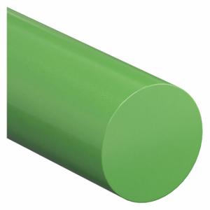 GRAINGER 66464104 Plastic Rod, 4 Ft Plastic Length, Green, Opaque, 12000 Psi Tensile Strength | CQ3AET 482V27