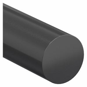 GRAINGER 2XNR1 Kunststoffstab, 1 Fuß Kunststofflänge, schwarz, undurchsichtig, 12000 Psi Zugfestigkeit | CQ3ADV