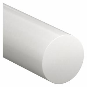 GRAINGER 69584104 Plastic Rod, 4 Ft Plastic Length, White, Opaque, 9, 500 Psi Tensile Strength | CP6UVD 482T55