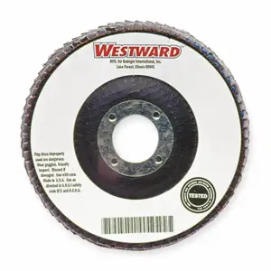 GRAINGER 69957307851 Flap Disc, Type 27, 4 Inch x 5/8 Inch, Zirconia Alumina, 40 Grit, Fiberglass Bk | CP9MDF 447R60