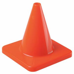 GRAINGER 6FGY8 Traffic Cone, Not Approved for Roadway Use, Non-Reflective, 12 Inch Cone Height, Orange | CQ7QZF