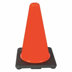 GRAINGER 6FGZ0 Traffic Cone, Not Approved for Roadway Use, Non-Reflective, Black Base | CQ7QZL