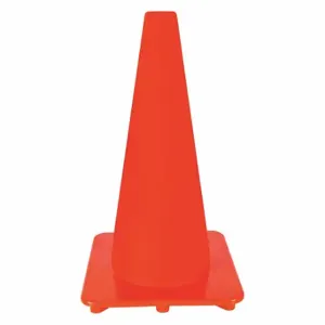 GRAINGER 6FGZ1 Traffic Cone, Day or Low Speed Roadway 40 MPH or Less, Non-Reflective, 18 Inch Cone Height | CQ7QXV