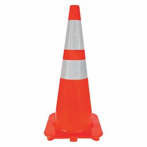GRAINGER 6FGZ5 Traffic Cone, High Speed Roadway 45 MPH or Higher, Reflective, 28 Inch Cone Height | CQ7QYX