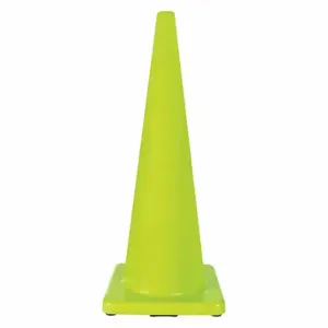 GRAINGER 6FHA5 Traffic Cone, Not Approved for Roadway Use, Non-Reflective, 36 Inch Cone Height, Lime | CQ7QZH