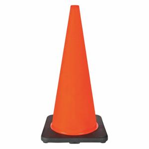 GRAINGER 6FHC0 Traffic Cone, Day or Low Speed Roadway 40 MPH or Less, Non-Reflective, Black Base | CQ7QYF