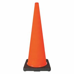 GRAINGER 6FHC1 Traffic Cone, Day or Low Speed Roadway 40 MPH or Less, Non-Reflective, Black Base | CQ7QYD
