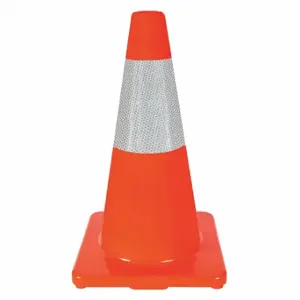 GRAINGER 6FHC5 Traffic Cone, Day or Low Speed Roadway 40 MPH or Less, Reflective, 18 Inch Cone Height | CQ7QYJ