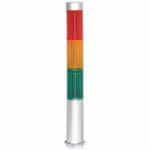 GRAINGER 6JZF7 Tower Light LED Assembly, 3 Lights, Amber/Green/Red, Flashing/Steady, LED | CQ7QRM