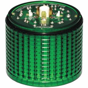 GRAINGER 6JZG3 Turmlichtmodul blinkend, 24 VAC/DC, grün, intermittierend/dauernd, 56 mm Durchmesser, 4, LED | CQ7QRY