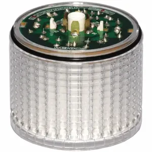 GRAINGER 6JZG5 Tower Light Module Flashing, 24VAC/DC, Clear, Intermittent/Steady, 56 mm Dia, 4, LED | CQ7QRX