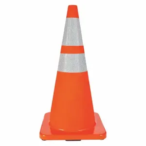 GRAINGER 6FHA1 Traffic Cone, High Speed Roadway 45 MPH or Higher, Reflective, 28 Inch Cone Height | CQ7RAQ