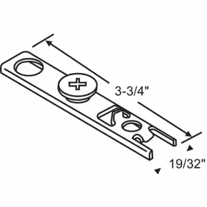 GRAINGER 7-220N Pivot Bracket, Folding, Steel, Steel Plated, 3 3/4 Inch Length In, 5/8 Inch Width In | CR3DER 451H97