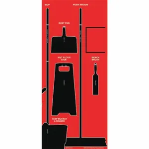 GRAINGER GPSM101 Shadow Board, 68 Inch Height, 30 Inch Width, 0.187 Inch Depth | CP8XPL 54XK04