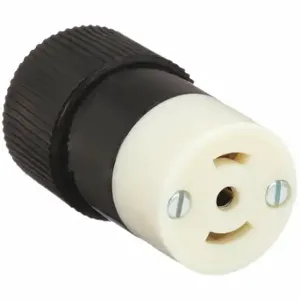 GRAINGER 7484NC Midget Locking Connector, ML3-15R, 15 A, 125/250V AC, 3 Poles, Black/White | CQ2FXR 49YX72