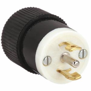 GRAINGER 7485NP Midget Locking Plug, ML3-15P, 125/250V AC, 15 A, 3 Poles, Black/White, Screw Terminals | CQ2FYR 49YX73