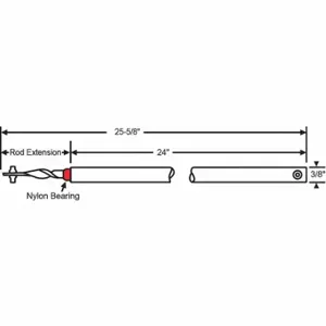 GRAINGER 76-SMS24R Tube Balance, Bearing, Steel, Unfinished, 24 5/8 Inch Length, 9/16 Inch Heightt | CQ7YNP 451J05