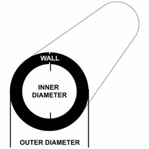 GRAINGER 7564_12_0 A513 Carbon Steel Round Tube, 0.095 Inch Wall Thick1 Inch Dia, 12 Inch Overall Length | CQ4EXA 799GW9