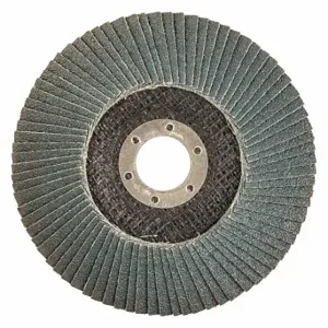 GRAINGER 77696090108 Flap Disc, Type 29, 5 Inch x 7/8 Inch, Zirconia Alumina, 60 Grit, Fiberglass Bk | CP9MEB 447R68