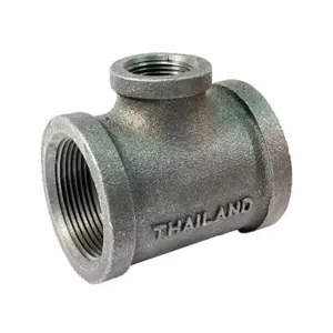 GRAINGER 783Y34 Reducing Tee, Malleable Iron, 1 Inch X 1 Inch X 3/4 Inch Fitting Pipe Size | CQ7KCX