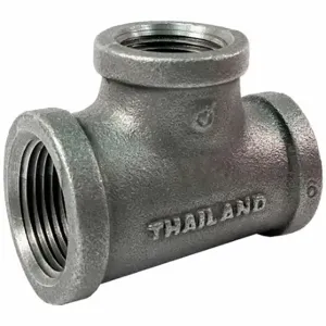 GRAINGER 783Y52 Reducing Tee, Malleable Iron, 1/2 Inch X 1/4 Inch X 1/2 Inch Fitting Pipe Size | CQ7KDA