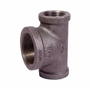 GRAINGER 783Y53 Reducing Tee, Malleable Iron, 3/8 Inch X 3/8 Inch X 1/2 Inch Fitting Pipe Size | CQ7KDJ