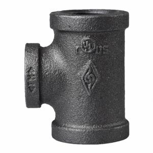 GRAINGER 783Y55 Reducing Tee, Malleable Iron, 3/4 Inch X 1/4 Inch X 3/4 Inch Fitting Pipe Size | CQ7KDH