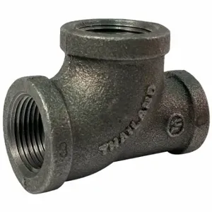 GRAINGER 783Y58 Reducing Tee, Malleable Iron, 1 1/4 Inch X 1 Inch X 1 1/4 Inch Fitting Pipe Size | CQ7KCU