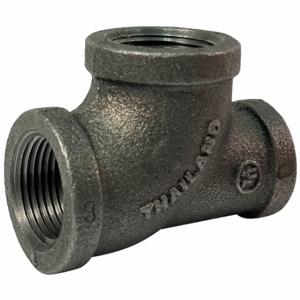 GRAINGER 783Y63 Reducing Tee, Malleable Iron, 1 1/2 Inch X 1/2 Inch X 1 1/2 Inch Fitting Pipe Size | CQ7KCR