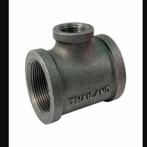 GRAINGER 783Y70 Reducing Tee, Malleable Iron, 3 Inch X 3 Inch X 1 Inch Fitting Pipe Size | CQ7KDE