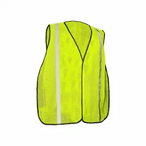 GRAINGER 786F30 High Visibility Vest, Vertical, L/XL, Lime, Mesh Polyester, Hook-and-Loop | CQ2EQZ