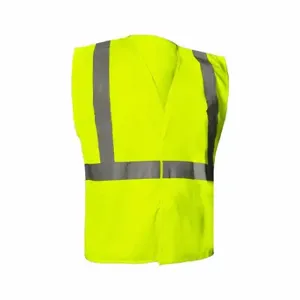 GRAINGER 786F55 High Visibility Vest, ANSI Class 2, U, 3XL, Yellow/Green, Solid Polyester, Single | CQ2EMG