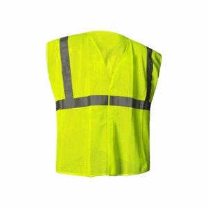 GRAINGER 786F73 High Visibility Vest, ANSI Class 2, U, 5XL, Yellow/Green, Mesh Polyester, Single | CQ2ERW