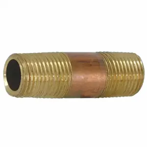 GRAINGER 78729LF Nipple, Brass, 3/4 Inch Nominal Pipe Size, 3 Inch Overall Length | CQ2YAN 447P43