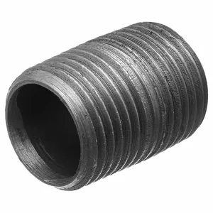 GRAINGER 793F04 Black-Coated Steel Pipe Nipple, Black Coated Steel, 1/2 Inch Nominal Pipe Size | CP7PYB