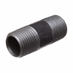 GRAINGER 793EZ8 Black-Coated Steel Pipe Nipple, Black Coated Steel, 1 1/2 Inch Nominal Pipe Size | CP7PWY