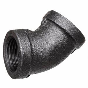 GRAINGER 793FF9 Black-Coated Malleable Iron Pipe Fittings, Malleable Iron | CQ7JVZ