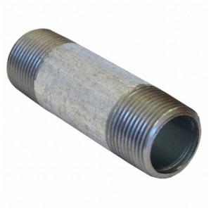 GRAINGER 793LY4 Nipple, Galvanized Steel, 1 1/2 Inch Nominal Pipe Size, 2 Inch Overall Length | CQ7ZFQ