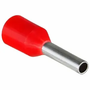 GRAINGER 797UZ8 Ferrule, Red, Nylon, 18 AWG to 18 AWG Wire Size Range, 100 PK | CP9HHK