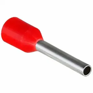 GRAINGER 797V03 Ferrule, Red, Nylon, 18 AWG to 18 AWG Wire Size Range, 100 PK | CP9HJD